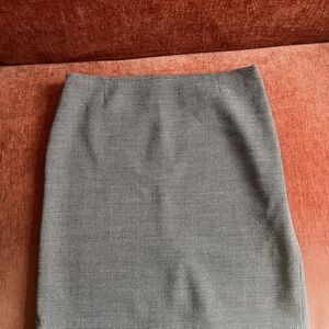 Black and white tweed wool Pencil Skirt
